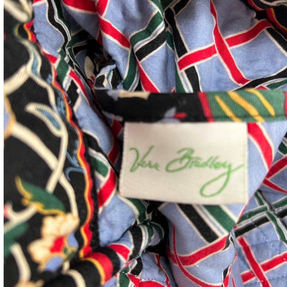 Vera Bradley Versailles Retired Paisley Quilted Tote Bag Like New Floral - Picture 7 of 9